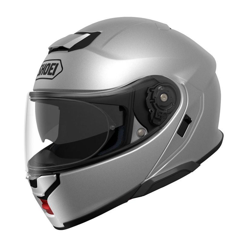 Shoei Neotec 3 Plain Matt Light Silver Motorcycle Motorbike Flip Modular Helmet