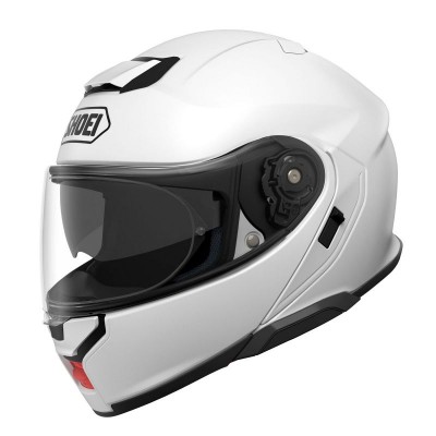 Shoei Neotec 3 Plain Gloss White Motorcycle Motorbike Flip Modular Helmet